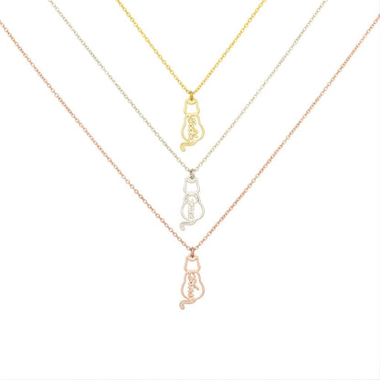 Personalized Cat Name Necklace