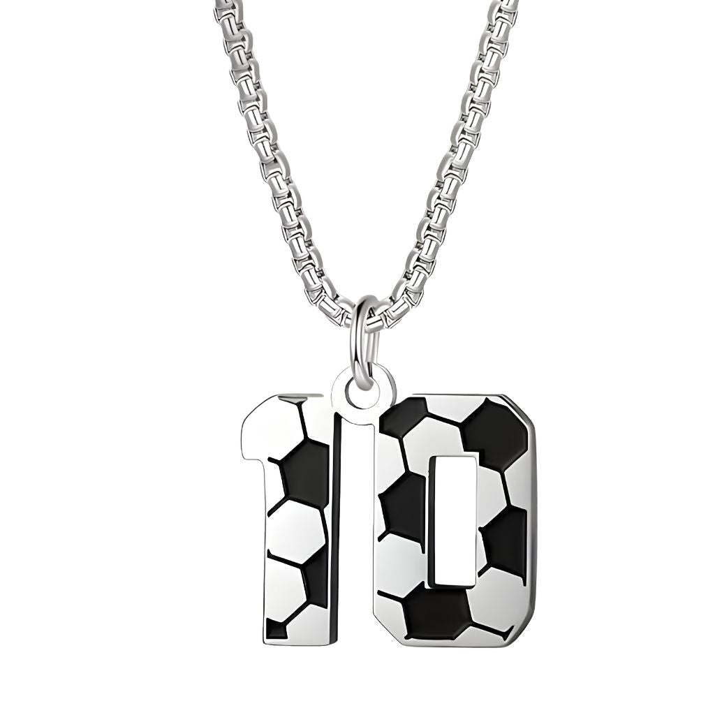 Personalised Soccer Number Pendant Necklace