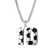 Personalised Soccer Number Pendant Necklace