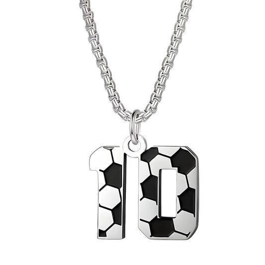 Personalised Soccer Number Pendant Necklace