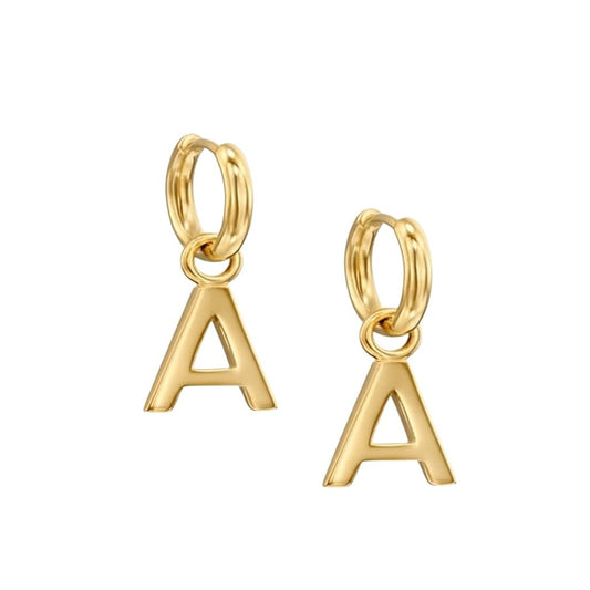 Initial Drop Earrings