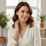 Personalized Engraved Family Tree Round Pendant Necklace