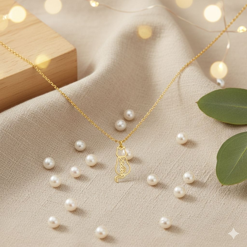 Personalized Cat Name Necklace