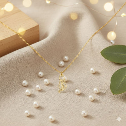 Personalized Cat Name Necklace