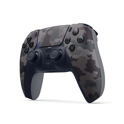 Camouflage-patterned gaming controller on a white background