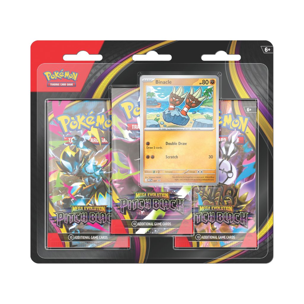 Pokémon TCG Mega Evolutions (ME-05) Pitch Black 3 pack Blister