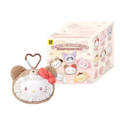 Top Toy Sanrio Fluffy Teddy Bear Plush Pendant Blind Box