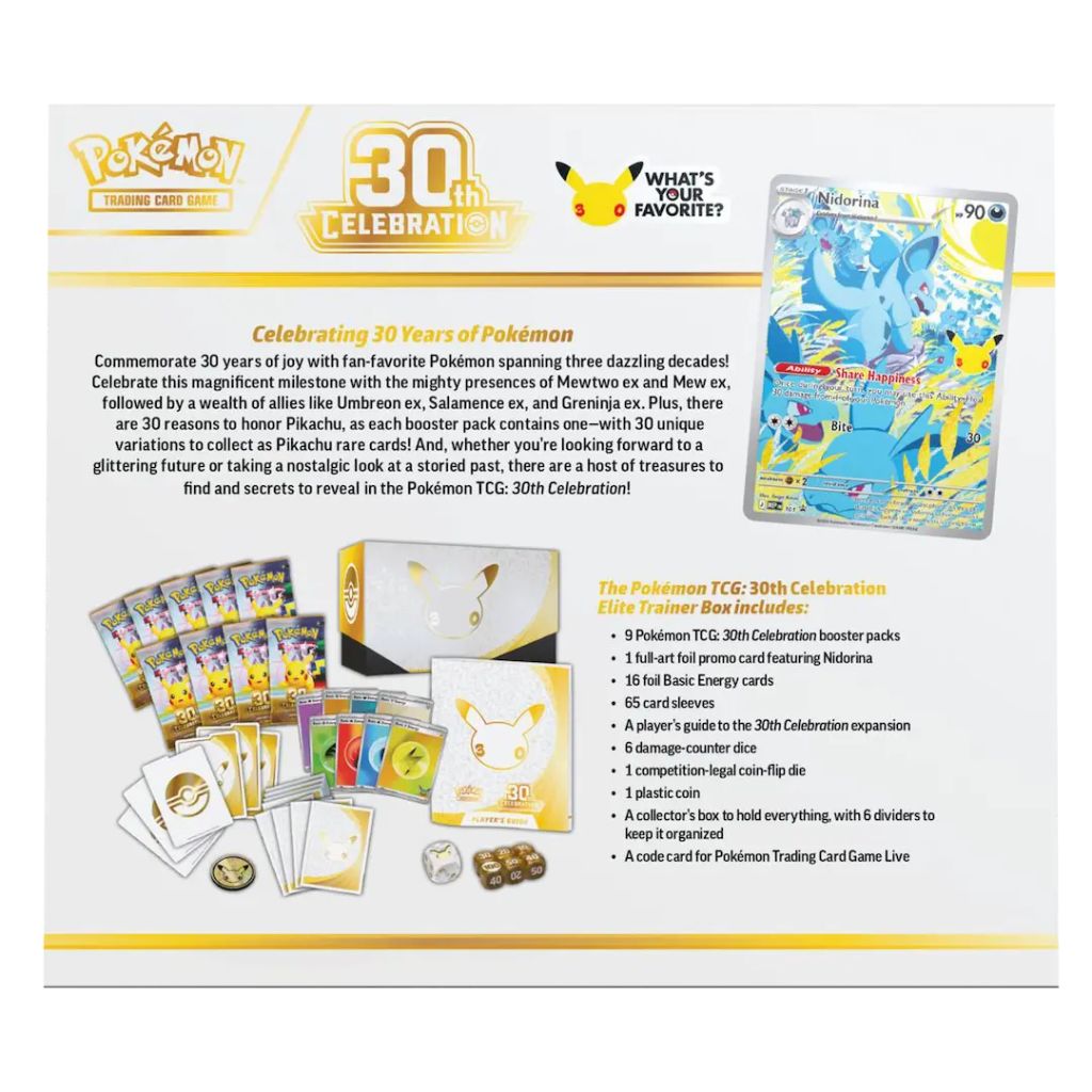 Pokemon TCG 30th Celebration Elite Trainer Box
