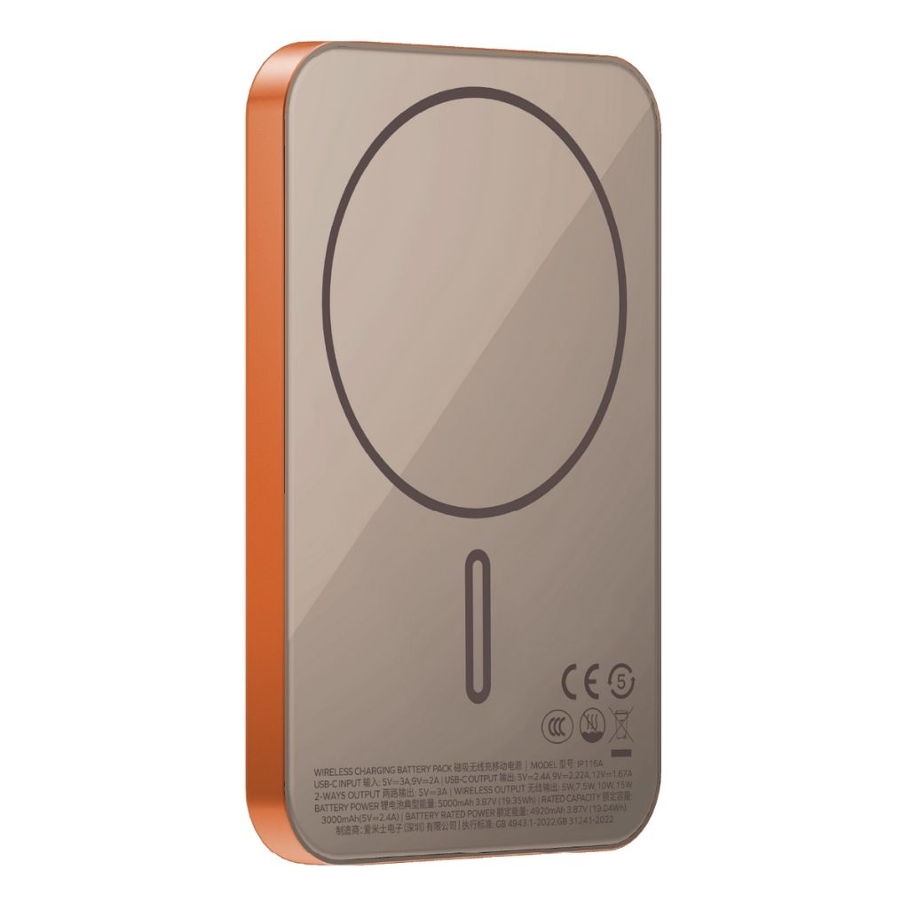 Momax Q.Mag X 5000 mAh Gen2 15W Ultra Slim Magsafe Wireless Power Bank