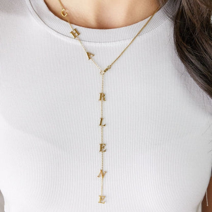 Drop Name Necklace