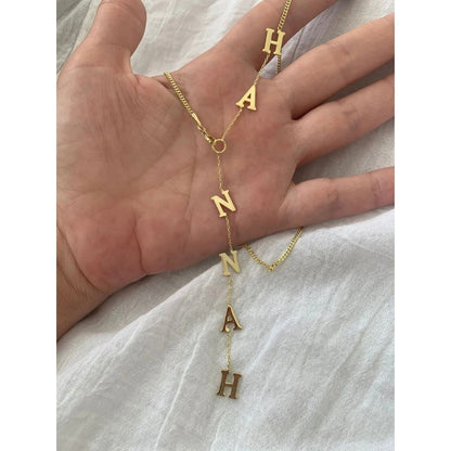Drop Name Necklace