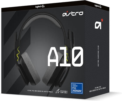 Logitech Astro A10 Gen 2 Wired Gaming Headset Black