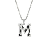 Personalised Soccer Initial Pendant Necklace