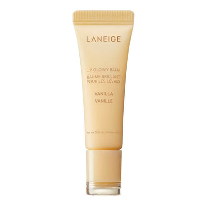 Laneige lip balm tube on a white background