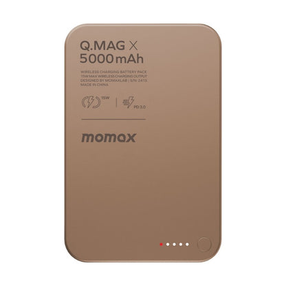 Momax Q.Mag X 5000 mAh Gen2 15W Ultra Slim Magsafe Wireless Power Bank