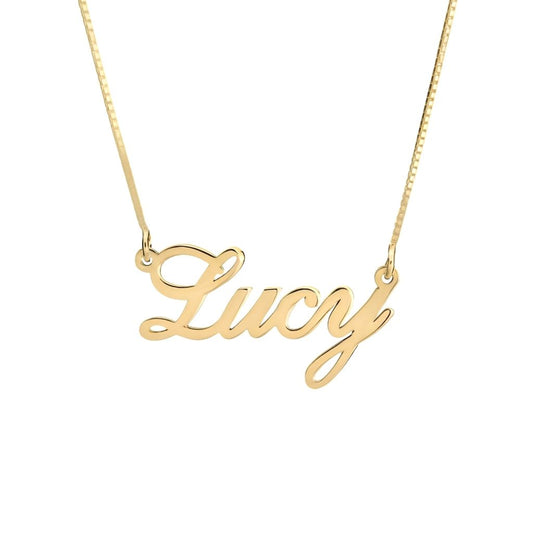 Stylish Font Horizontal Name Necklace