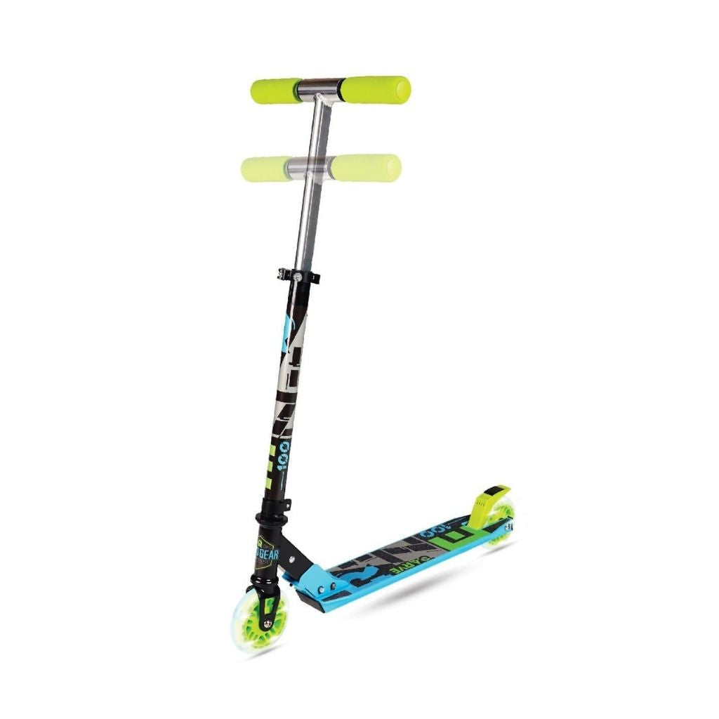 Madd Gear Rize 100 Folding Scooter – Blue/Green