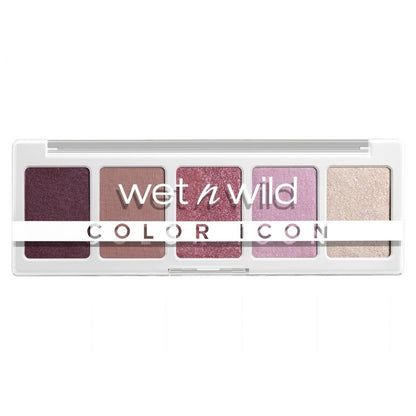 Wet n Wild eyeshadow palette with five colors on a white background