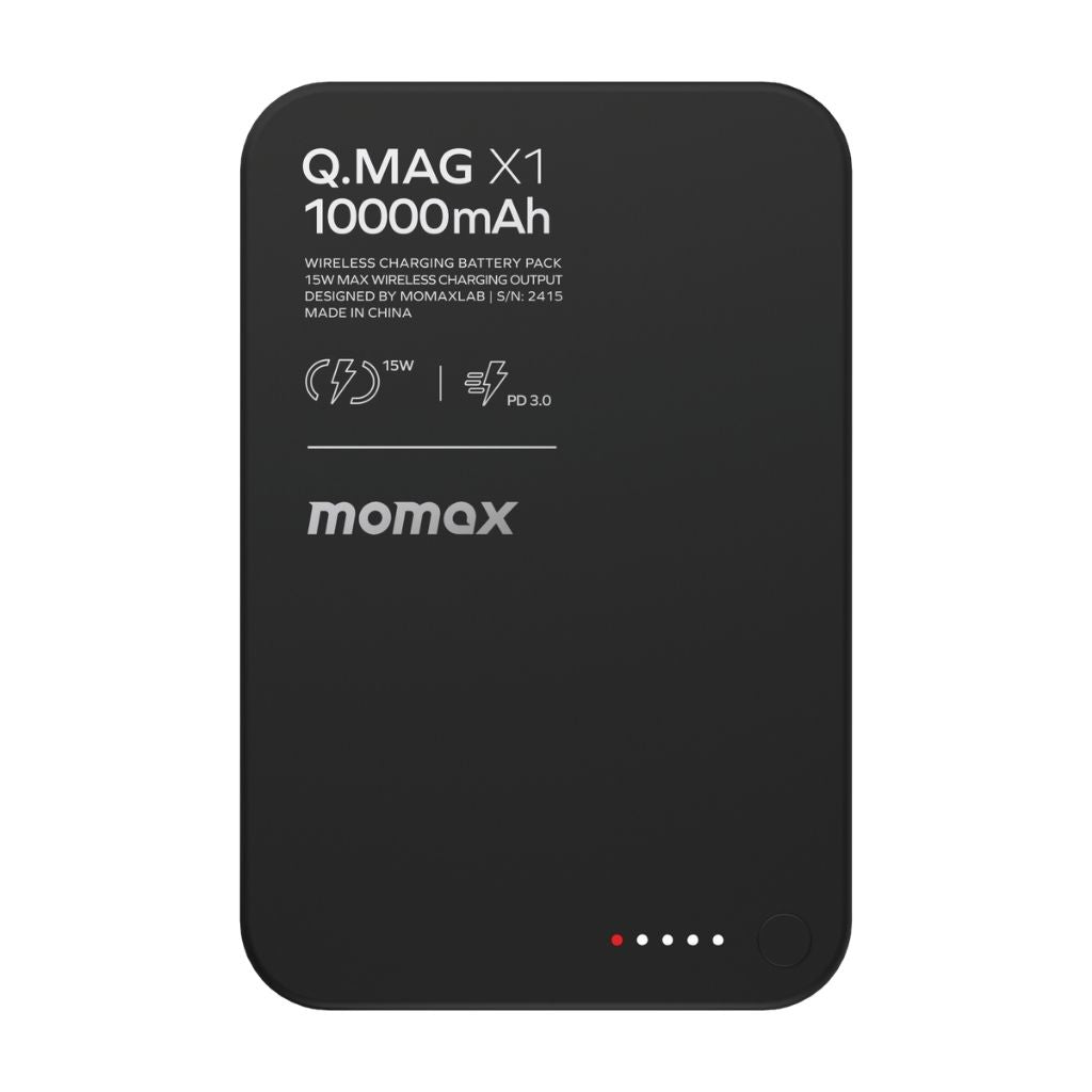 Momax Q.Mag X1 10000 mAh Gen2 15W Magsafe Wireless Power Bank