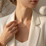 UAE Map With Red Heart Necklace