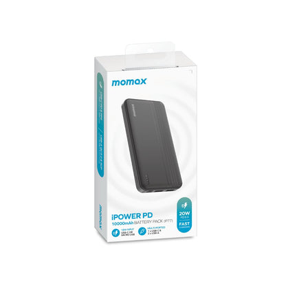 Momax iPower PD power bank packaging on a white background