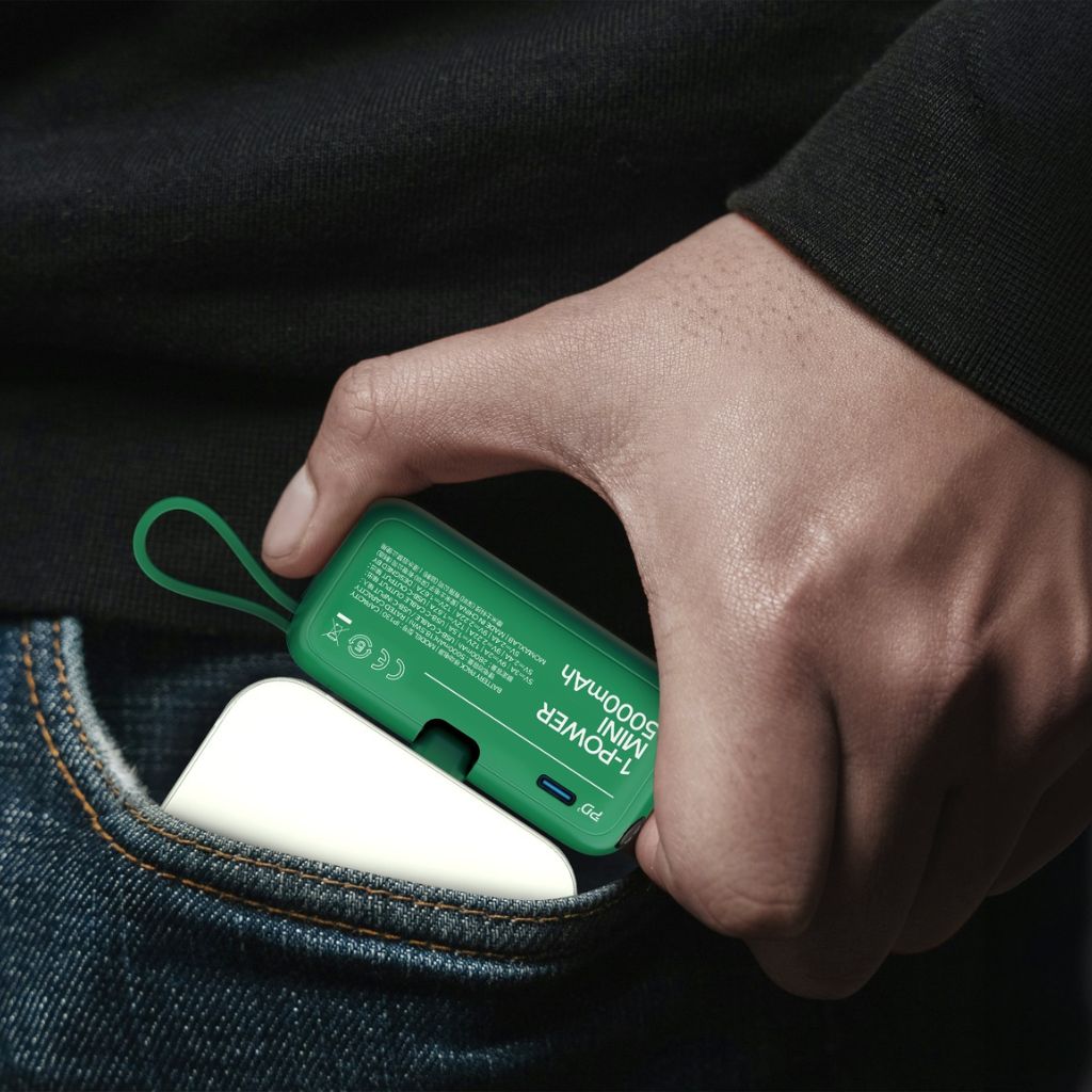 Momax Power Mini 3-in-1 Battery Pack (5000mAh) – Green