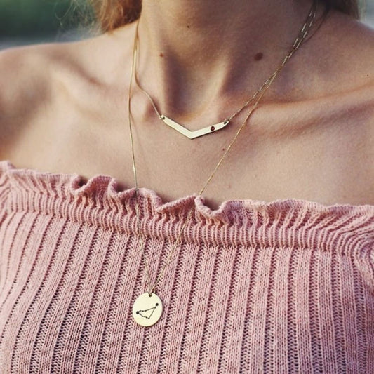 Personalized Zodiac Constellation Necklace
