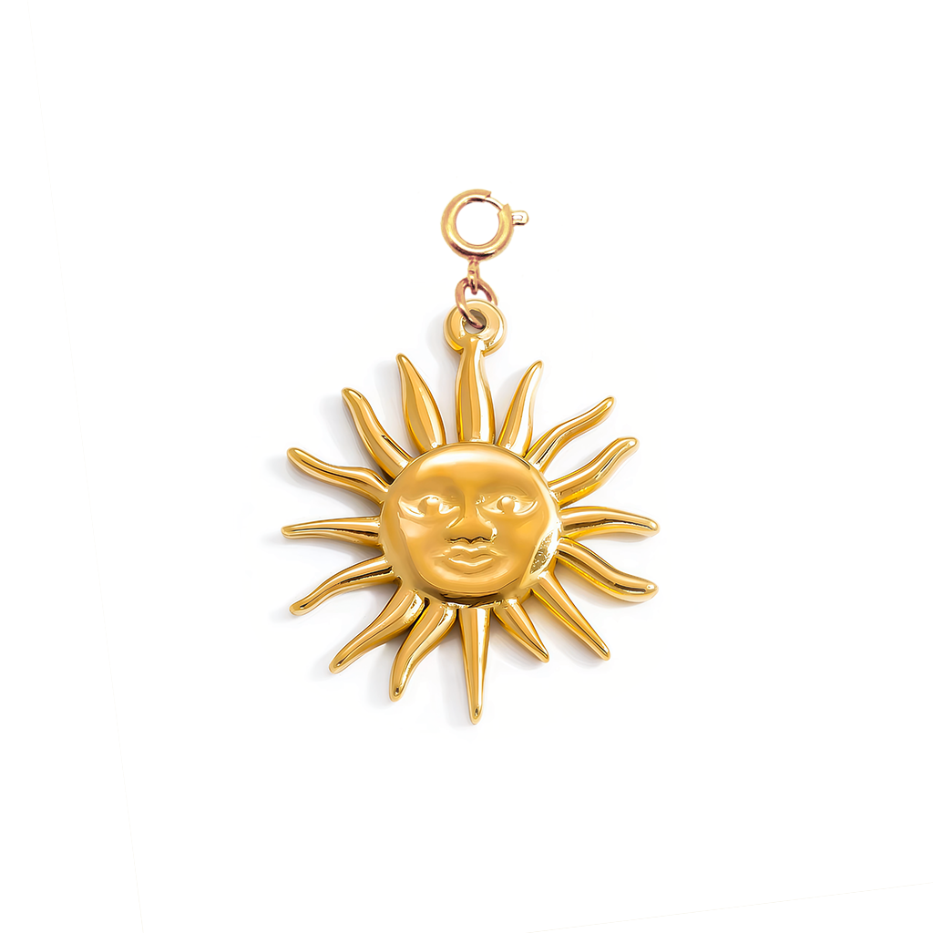 Gold Sun Charm
