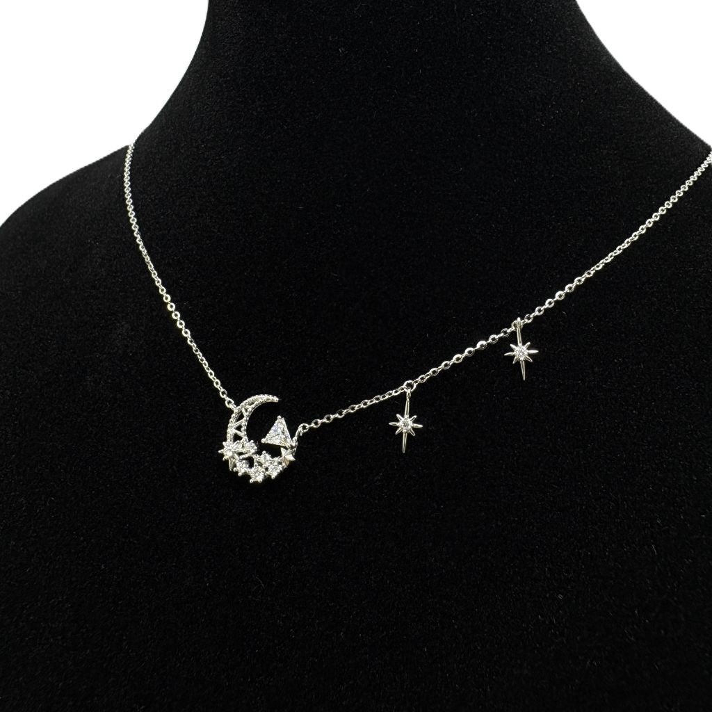 Celestial Starlight Moon Necklace