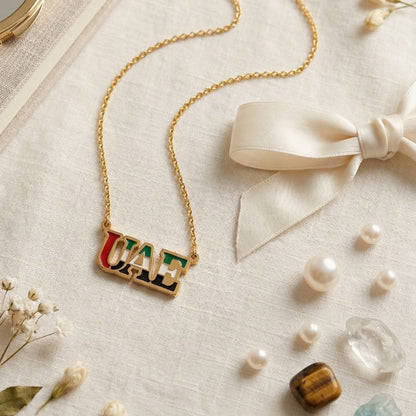 UAE Flag Signature Necklace