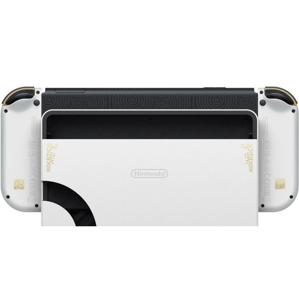 White gaming console with black accents on a white background