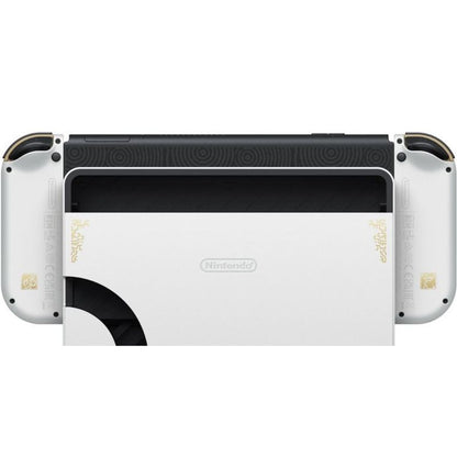 White gaming console with black accents on a white background