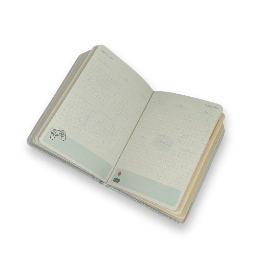 Kawaii Cute Computer Theme Notebook with Magnetic Flap