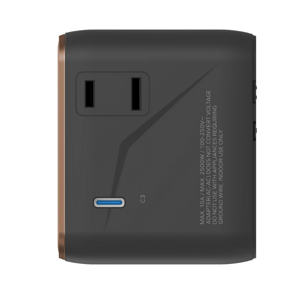 Momax 1-World2 35W 5-Port Dual Ac Travel Adaptor
