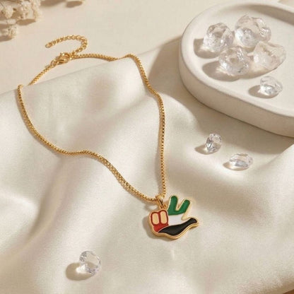 UAE Flag Peace Necklace