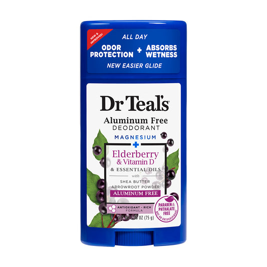 Dr Teal's Aluminum Free Elderberry & Vitamin D Deodorant 75g