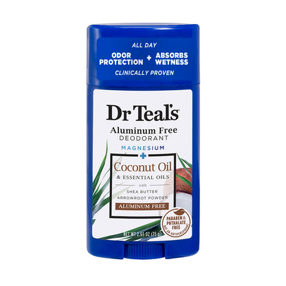 Dr Teal's Aluminum Free Coconut Deodorant 75g