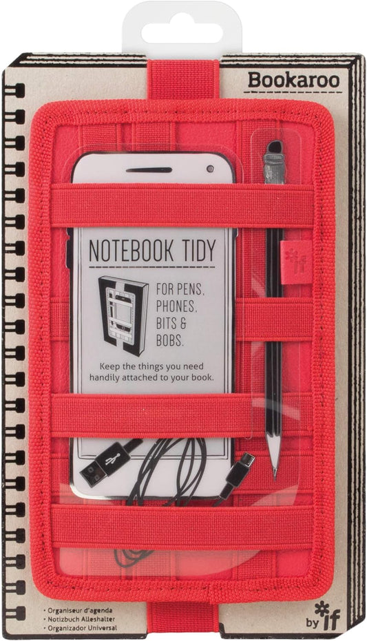 Bookaroo Note Book Tidy - Red