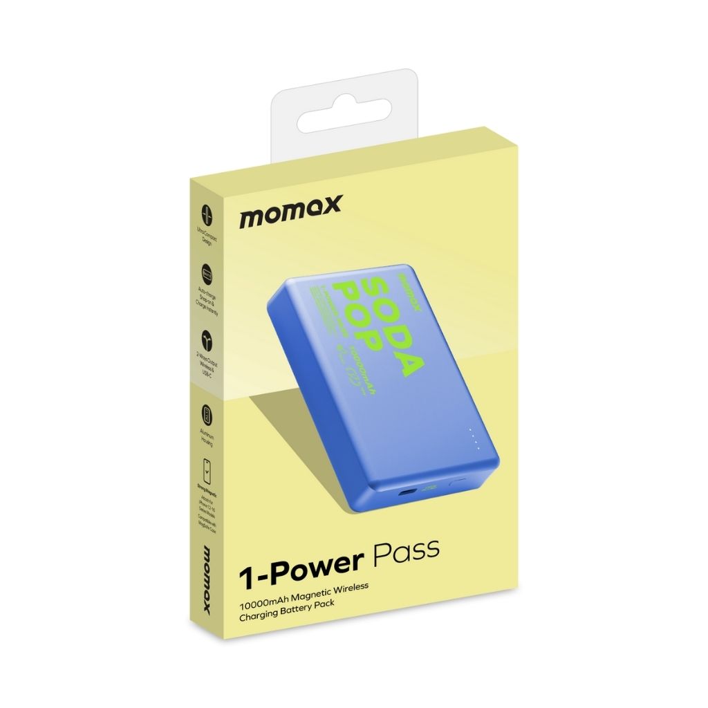 Momax 1-Power Pass 10000 mAh Magnetic Wireless Power Bank