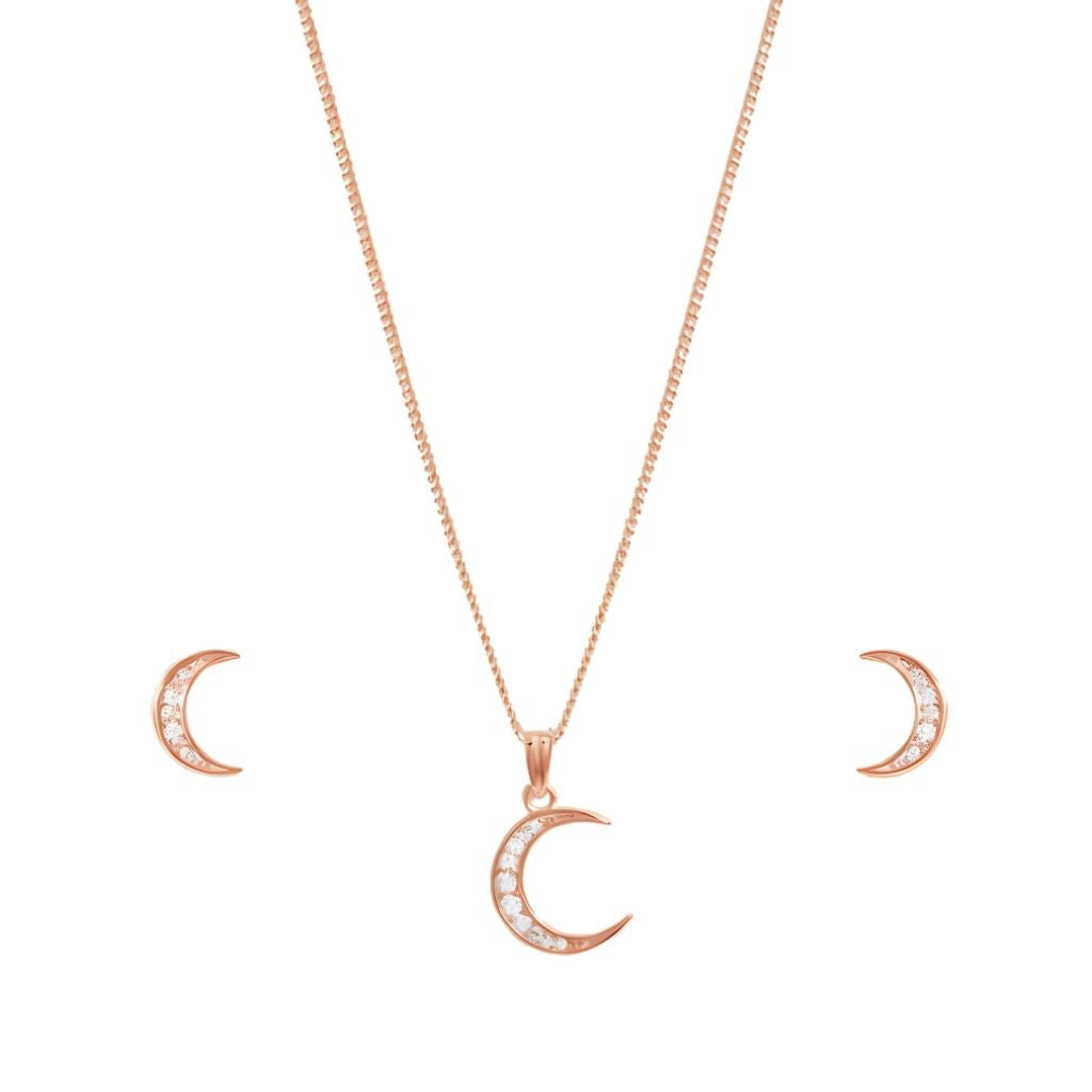 Zirconia Crescent Set