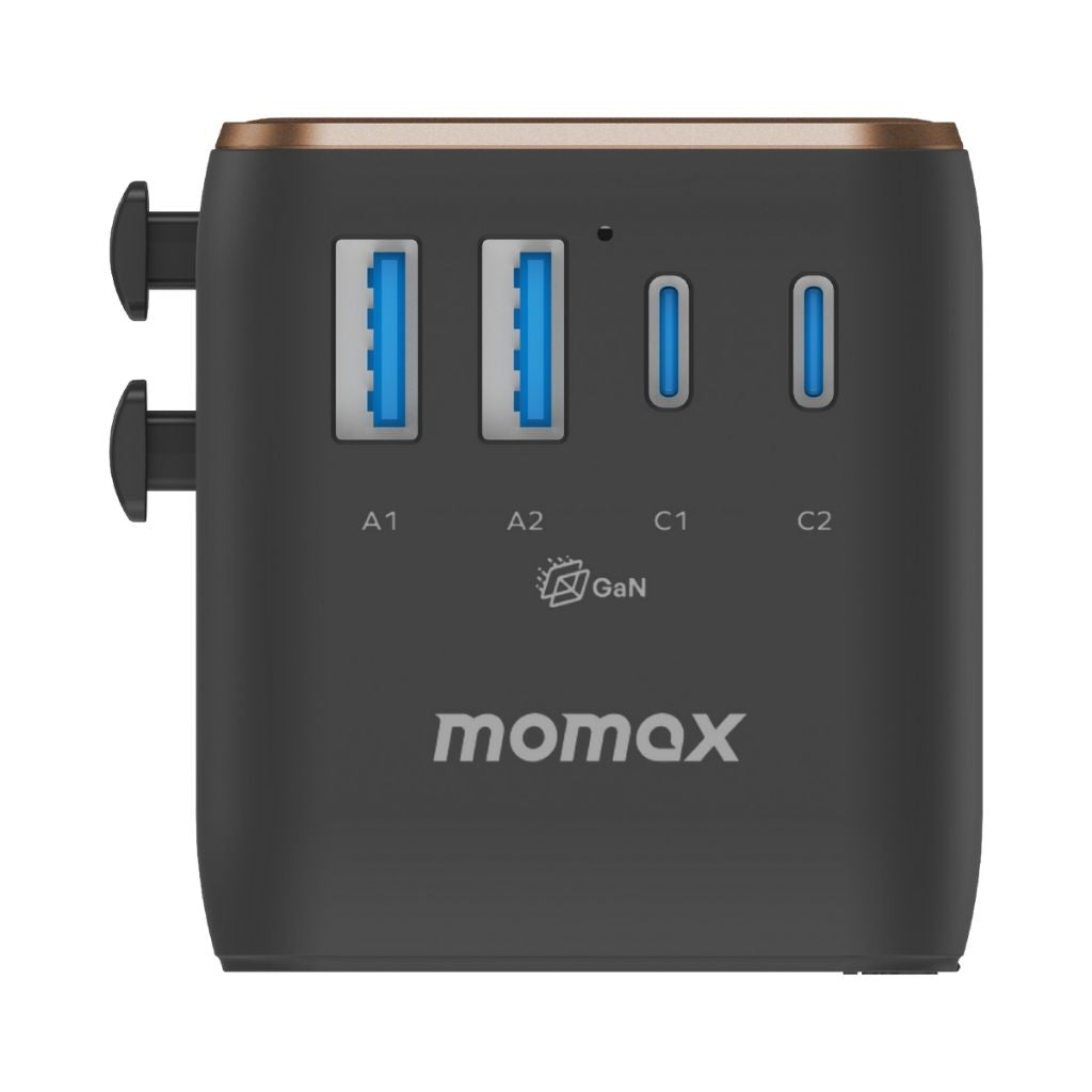 Momax 1-World2 35W 5-Port Dual Ac Travel Adaptor