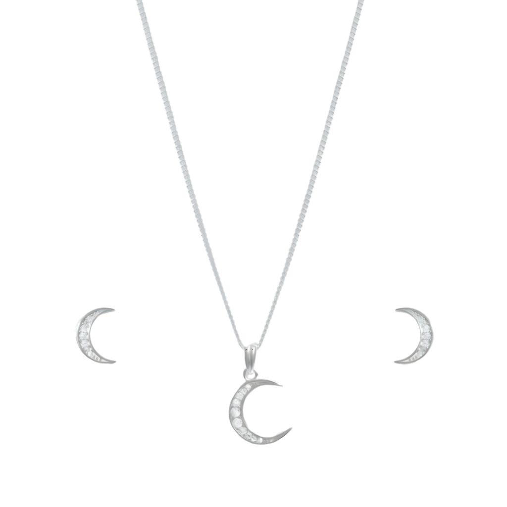Zirconia Crescent Set