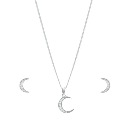 Zirconia Crescent Set