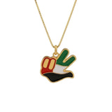UAE Flag Peace Necklace