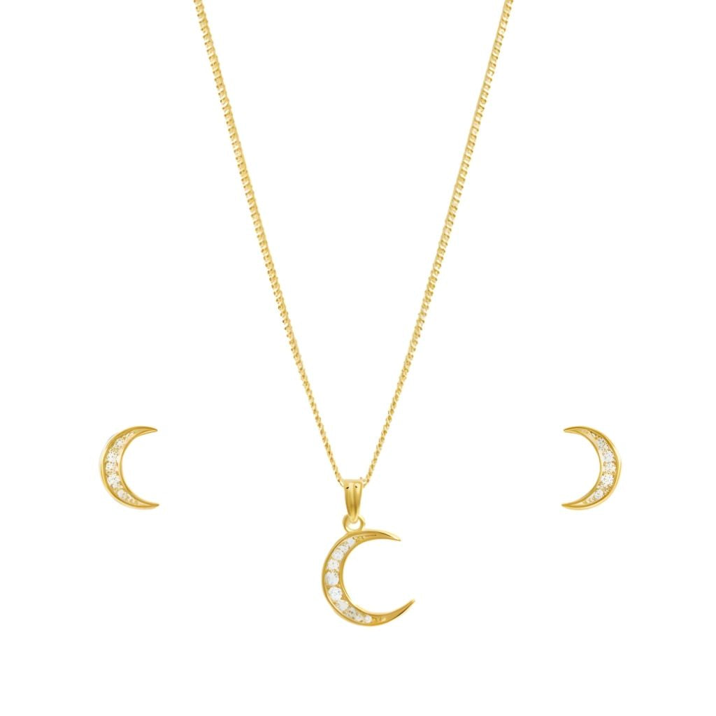 Zirconia Crescent Set