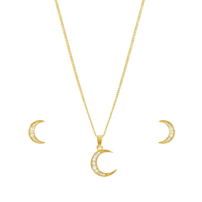 Zirconia Crescent Set