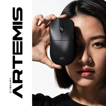 Cybeart Artemis - Ultra-Light Tri-Mode Wireless Gaming Mouse - Black
