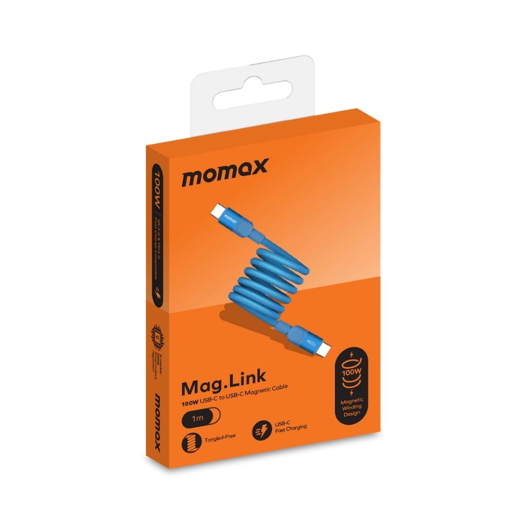 Momax Mag Link 100W USB-C To USB-C Magnetic Cable 1M