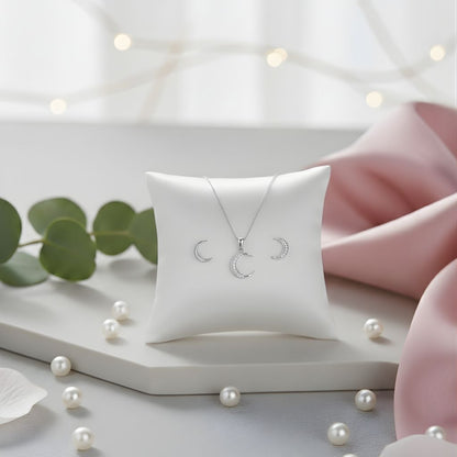 Zirconia Crescent Set