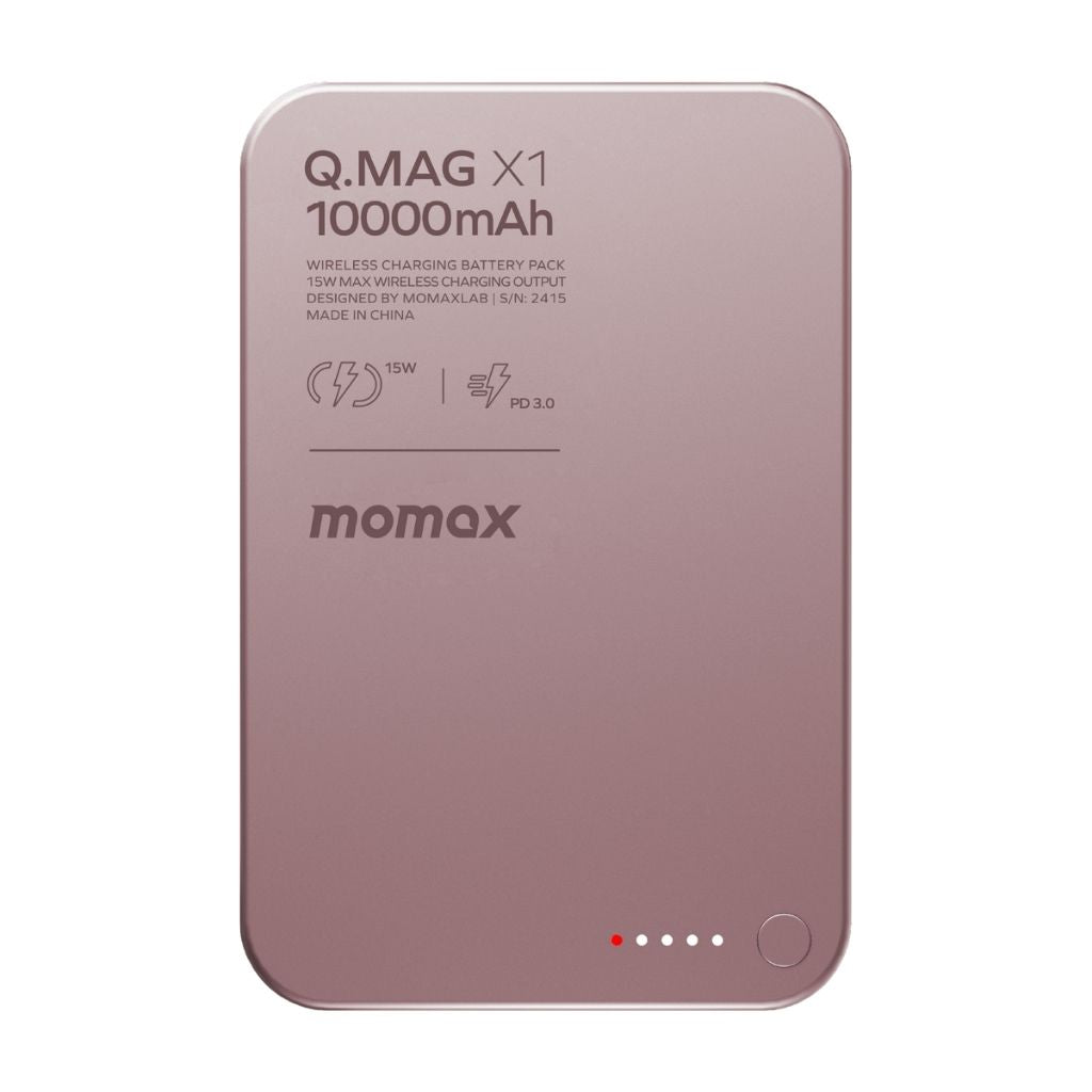 Momax Q.Mag X1 10000 mAh Gen2 15W Magsafe Wireless Power Bank
